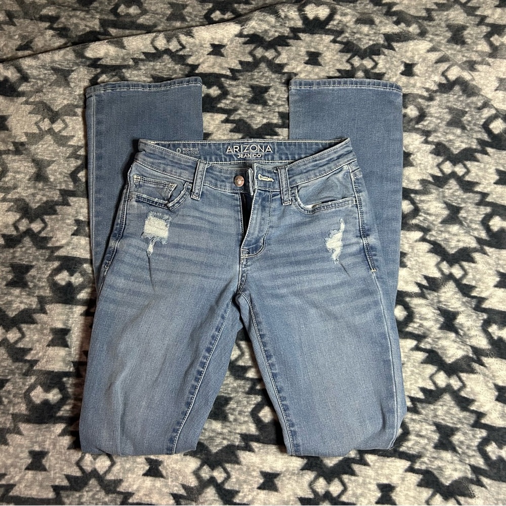 Arizona Jean Company Women's Blue Boot Cut Jeans